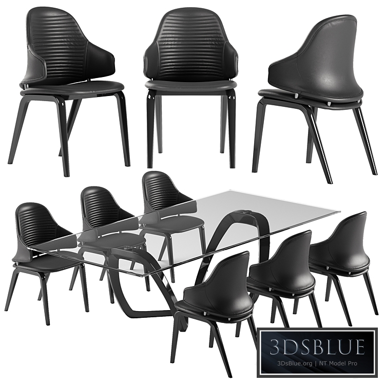 Reflex Vela chair Segno table set