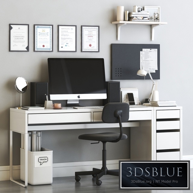 IKEA MICKE scandinavian office workplace set