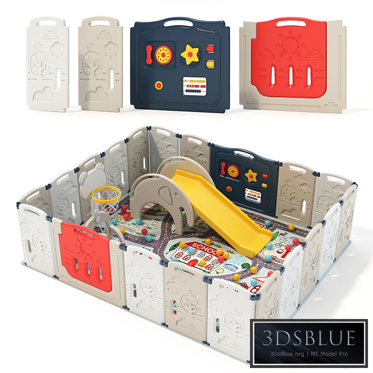 Foldable kid playpen