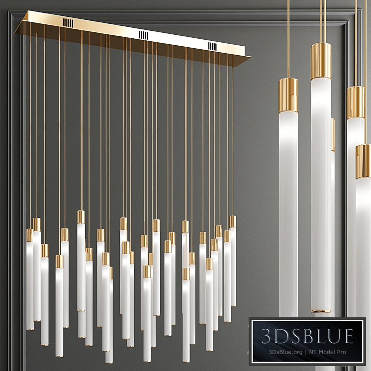 Tooby Rectangular LED Multi-Light Pendant