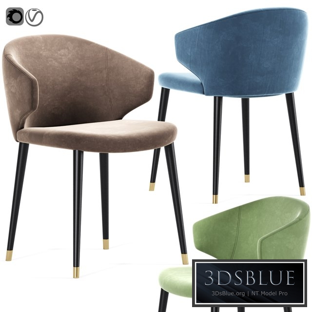 Volante Dining Chair With Arm Beige Eichholtz