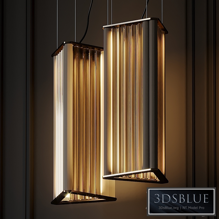 VeniceM Numa Pendant Light in Brass and Glass by Massimo Tonetto