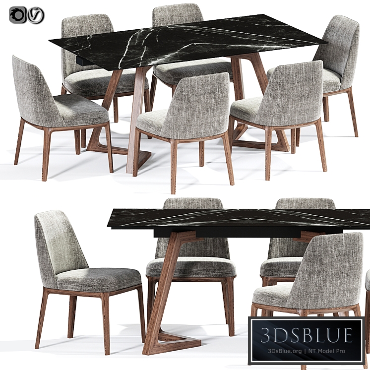 Poliform Sophie Dining Chair Set 02