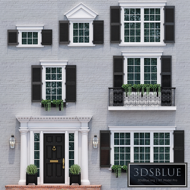 Windows and doors in the style of English classics 4