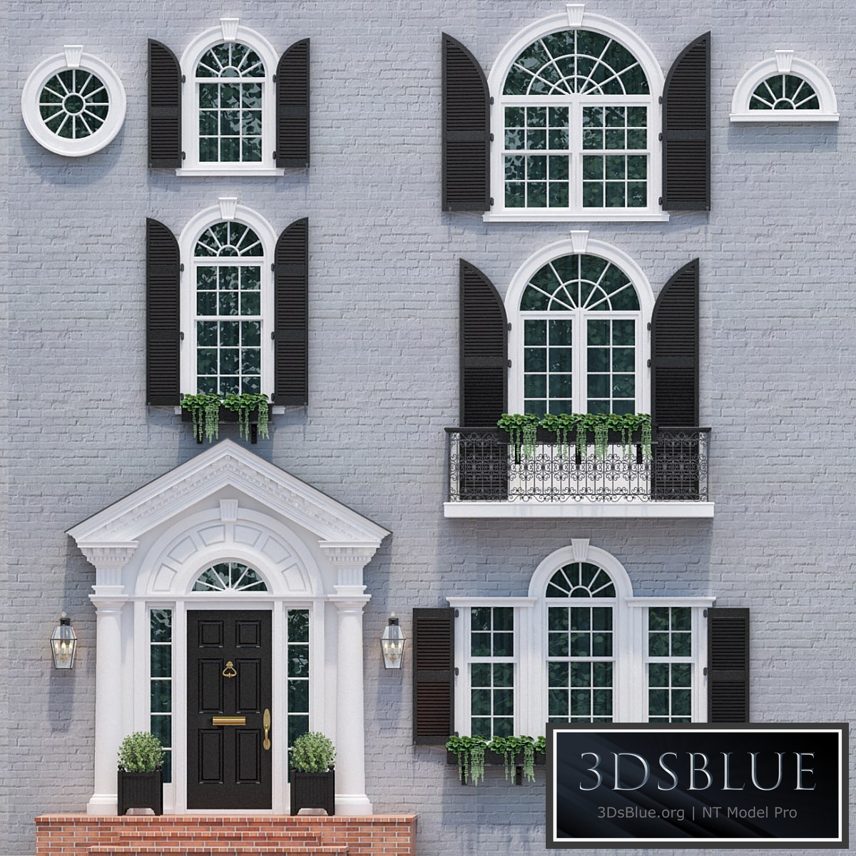 Windows and doors in the style of English classics 1