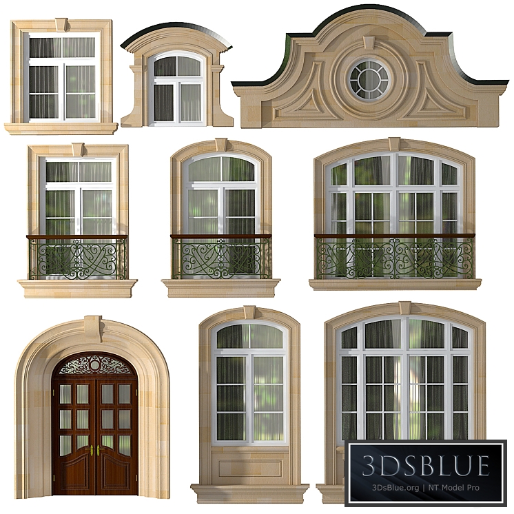Windows and doors in the style of modern classics