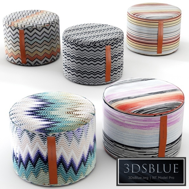 Missoni home poufs