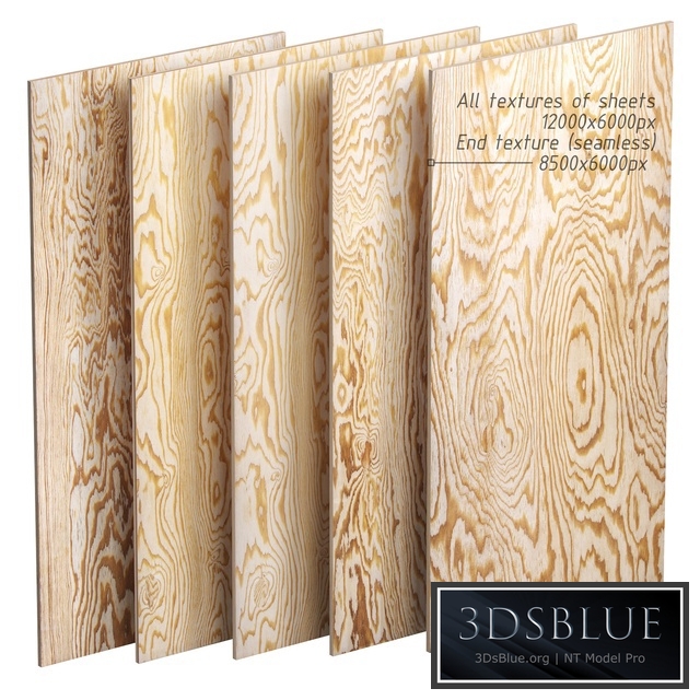 A set of sheets of plywood v2. 5 items