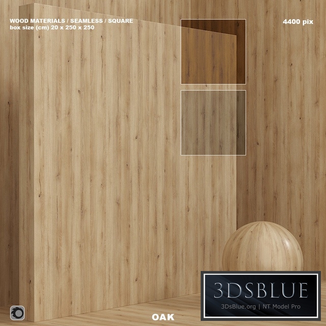 Wood / oak material (seamless) - set 85