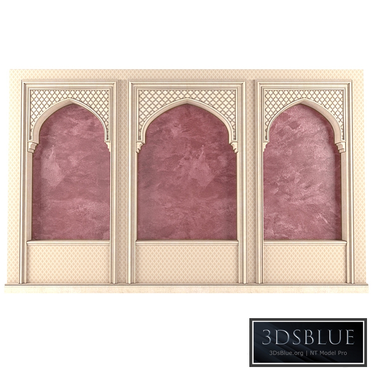 Oriental-style arch.Arabic wall