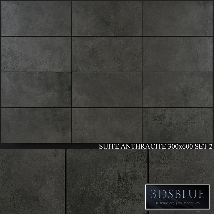 Yurtbay Seramik Suite Anthracite 300x600 Set 2