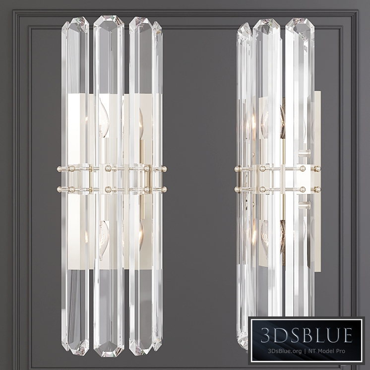 Restoration Hardware BONNINGTON TALL SCONCE Nickel