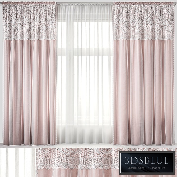 Curtains with lace