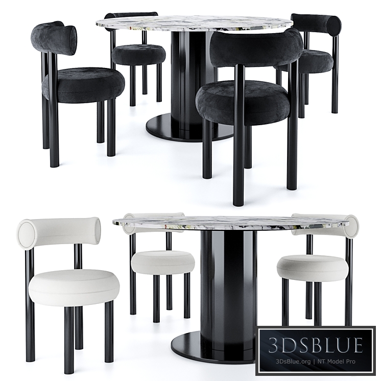 Tom Dixon FAT Dining chair & TUBE WIDE Dining table