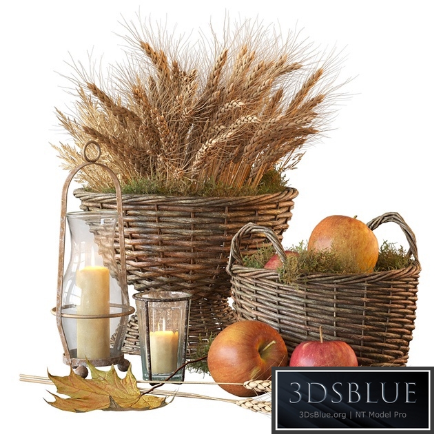 Decorative set with baskets 1