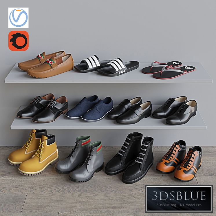 Set of men&#39;s shoes 1