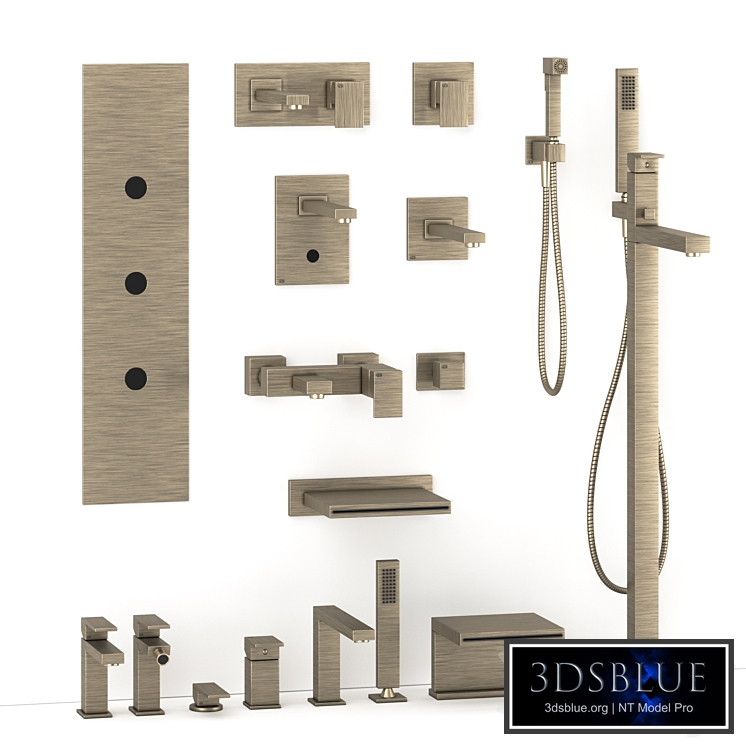 Gessi rettangolo bathroom mixer collection