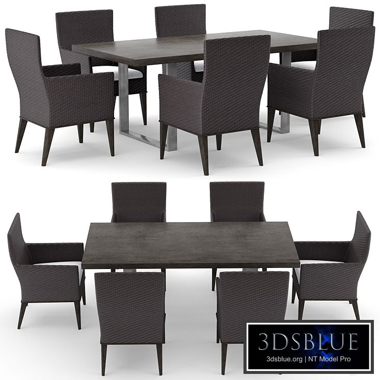 Cadence arm chair and dining table