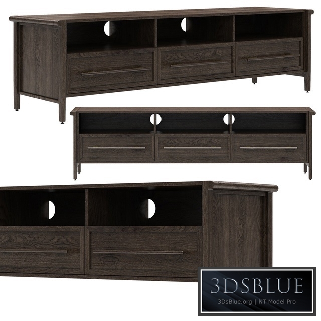 Dantone Home Contempo 3-Drawer Media Console