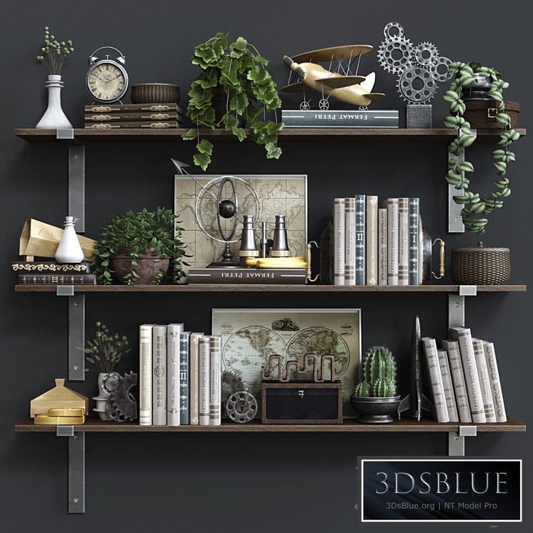 Shelf industrial plank RH