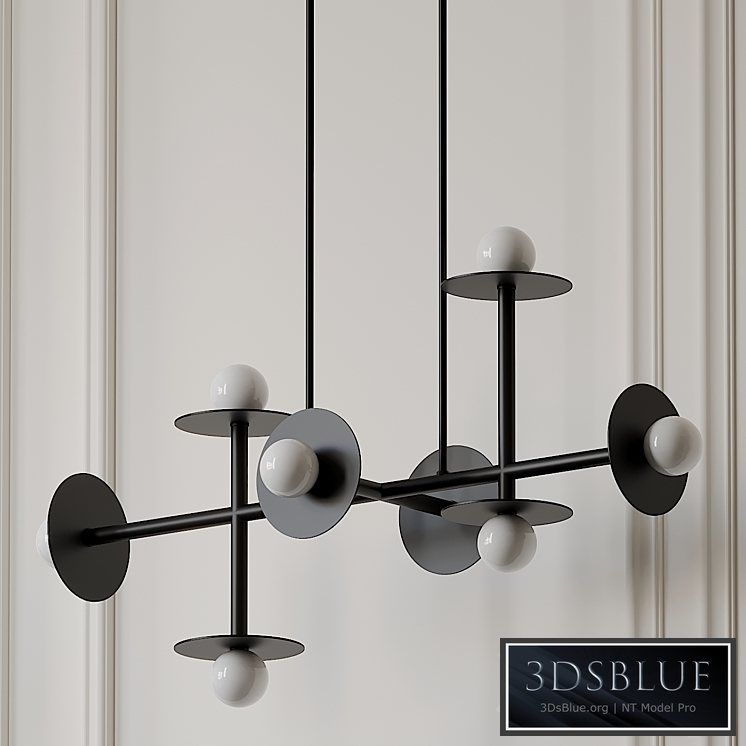 Nodes 8 Light Linear Suspension by Kelly Wearstler