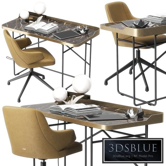 Wolf Keramik desk by Cattelan Italia