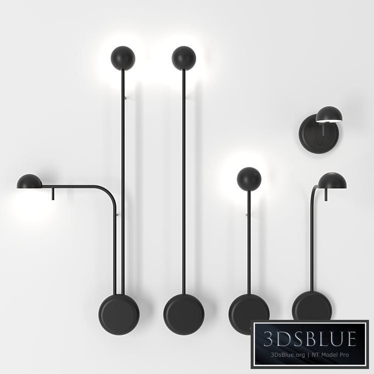 Pin wall lamps by Vibia