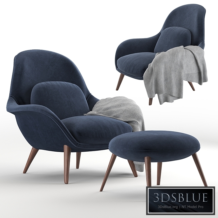 ArmChair Fredericia Swoon Lounge