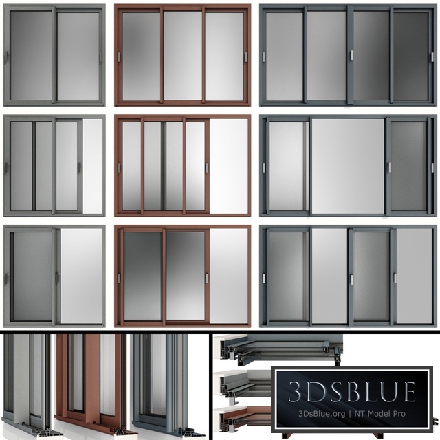 Sliding Stained Glass Aluminum Windows