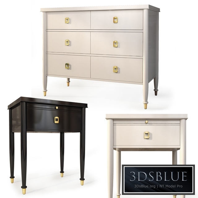 Chest and nightstand Lacourte. Dresser, nightstand by Williams Sonoma