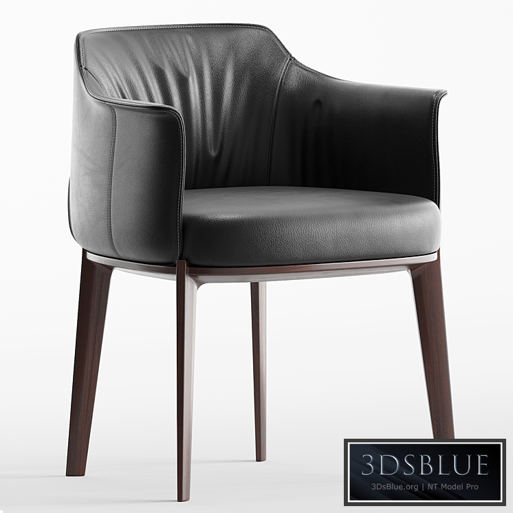 Poltrona Frau, Archibald, Leather easy chair