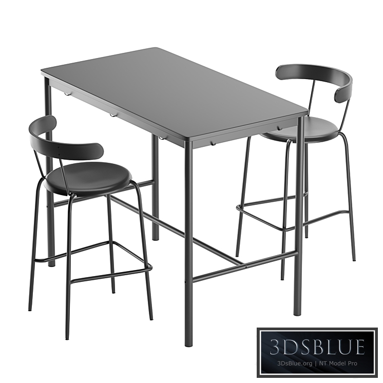 Bar stool Yngvar Ikea and table Tommarud