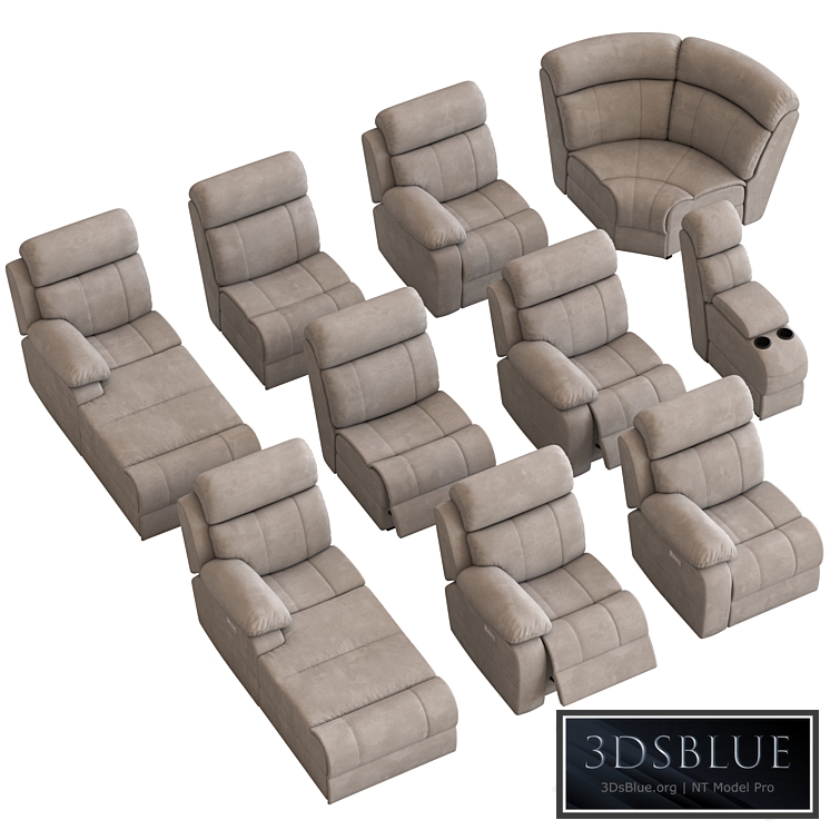 Modular Sofa with Foot lift