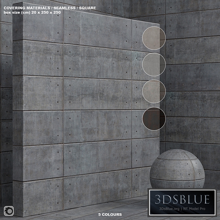 Material (seamless) - plaster, concrete, panel - set 135