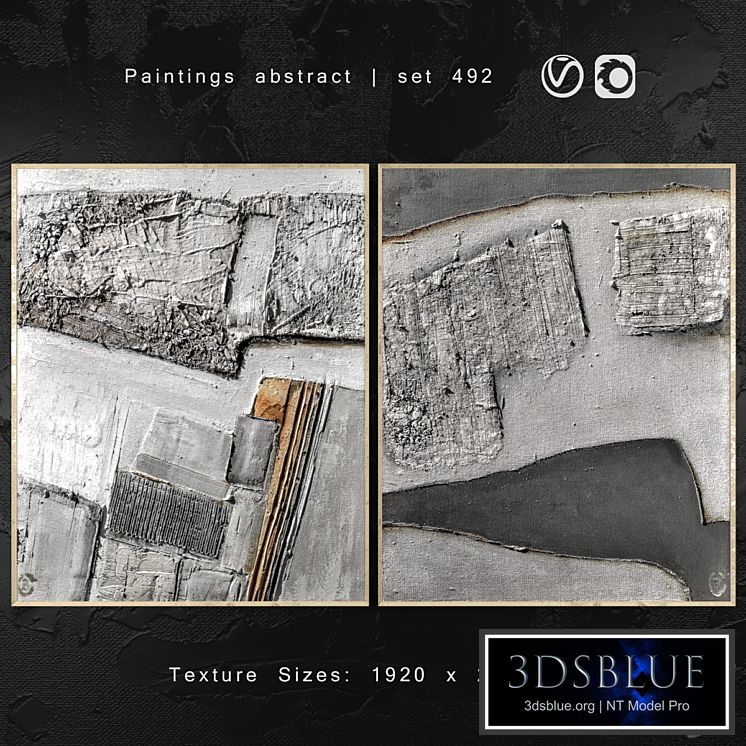 Paintings abstract | set 492