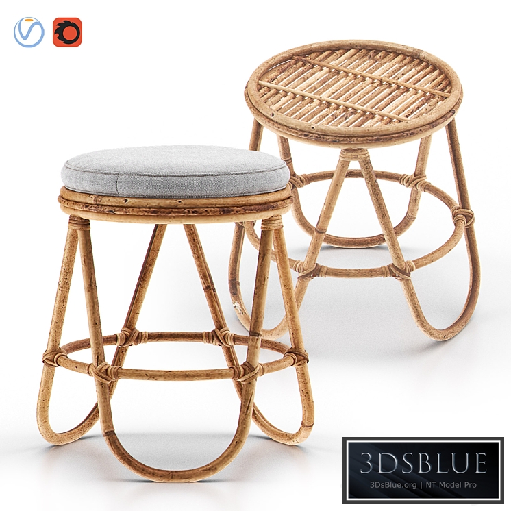SKYE Rattan Stool