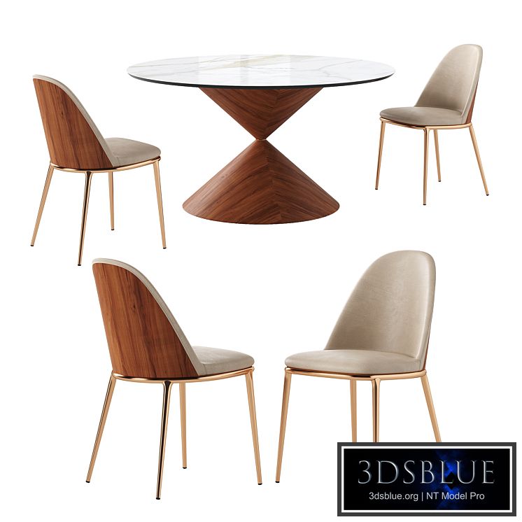 MIDJ Lea S Chair & Clessidra Table