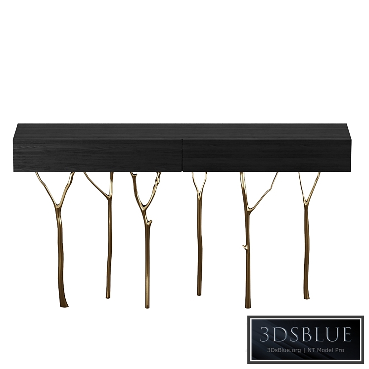 The console with legs branches