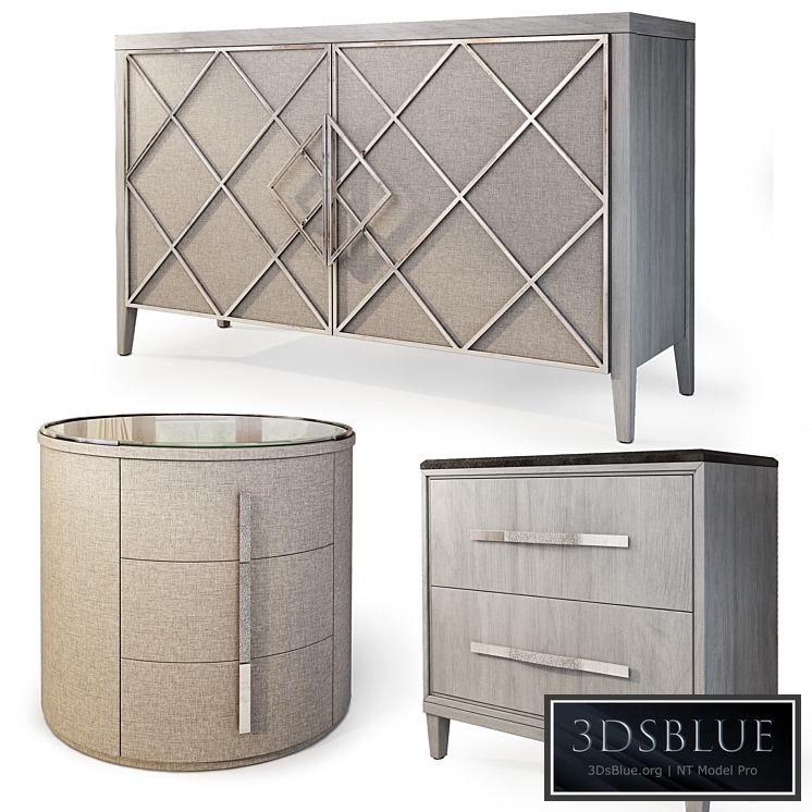 Chest and nightstand Ensemble. Sideboard, nightstand by Carson