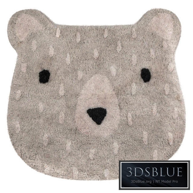 Sass & Belle Gray Bear Camp Rug
