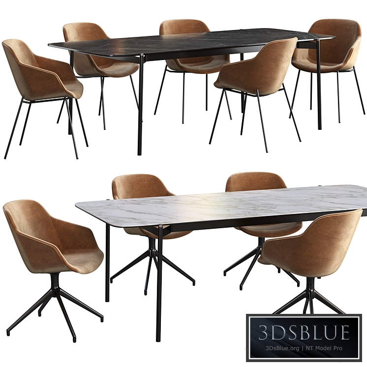 Dining table BoConcept Augusta + chair BoConcept Vienna