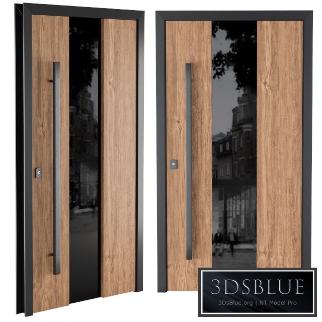 Door Wooden and Glass