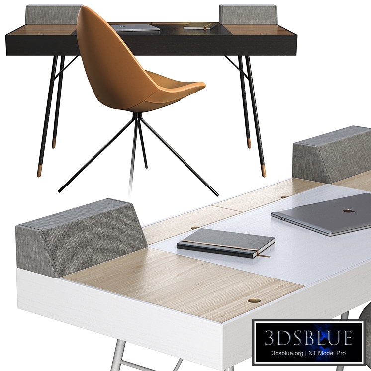 Writing desk BoConcept Cupertino + chair BoConcept Ottawa