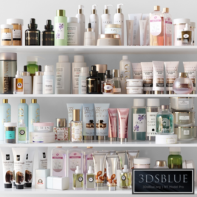 A set of luxury cosmetics for beauty salons. Make up