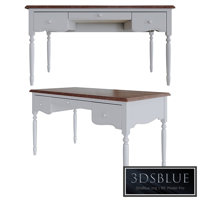 3-drawer writing desk Leblanc