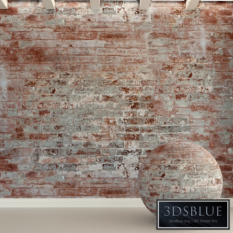 Brick wall. Old brick. 100