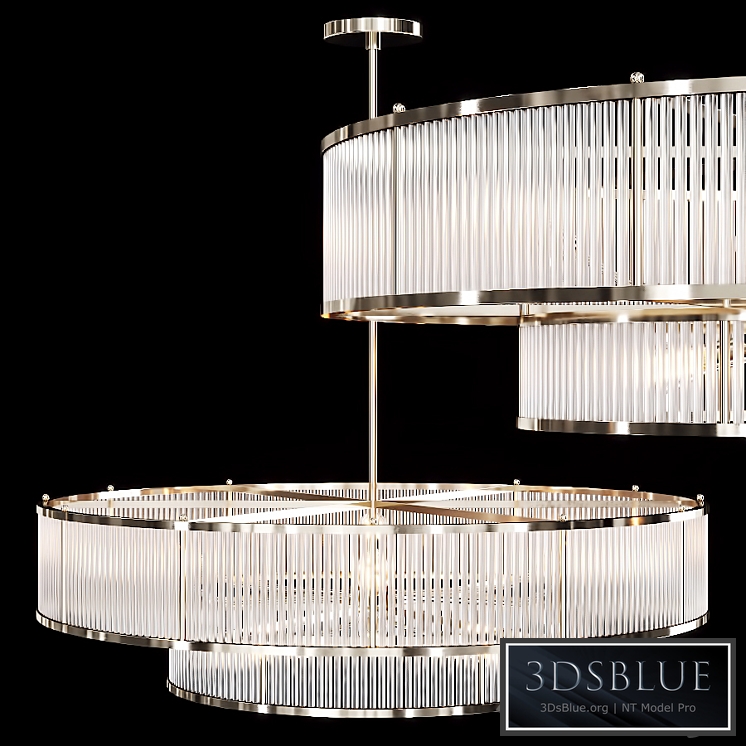 Restoration Hardware MARAIS ROUND CHANDELIER 47 Nickel