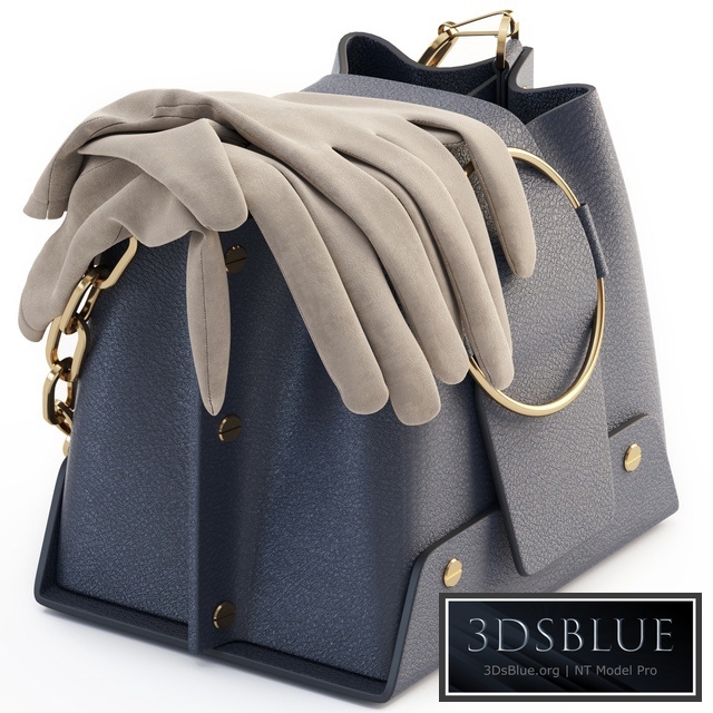 YUZEFI BLUE NAVY DELILA MINI BAG