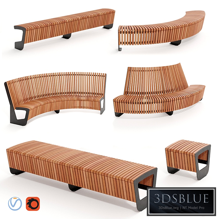 MMCITE. Park benches Landscape Compact