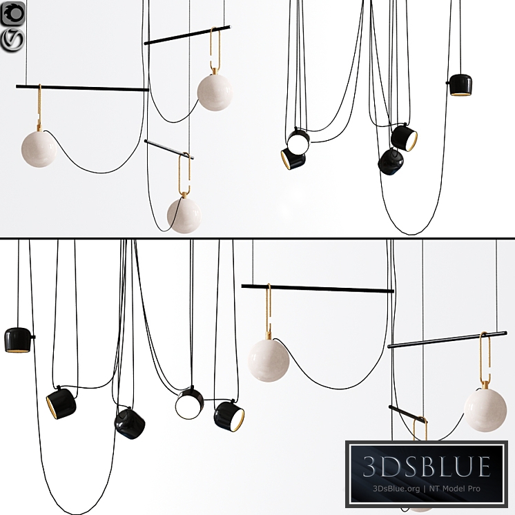 Flos Aim And Ceiling Light Pendant